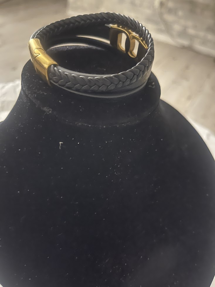 Wali - Bracelets acier/cuir femme