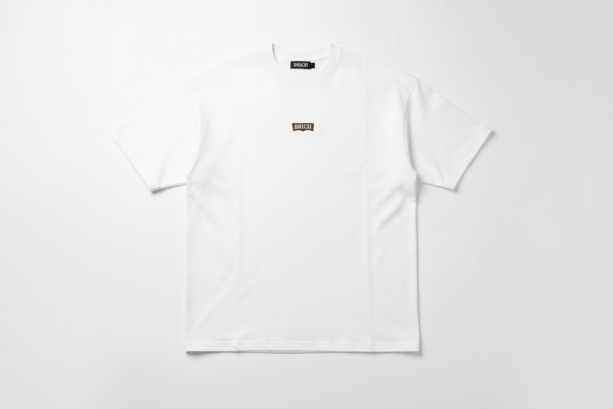 T-Shirt homme blanc brodé